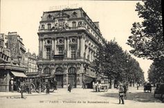 CPA Paris Le theatre de la Renaissance Publicite chocolat Suchard