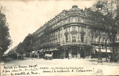 VINTAGE POSTCARD Paris the theater of the Light comedy