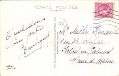 Plantación de San Pablo de la POSTAL de la VENDIMIA de árboles anaranjados