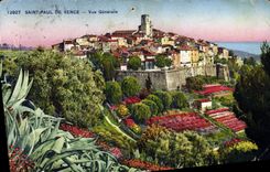 CPA Saint Paul De Vence Vue Generale