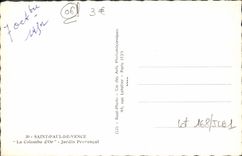 VINTAGE POSTCARD Saint Paul De Vence the Gold Dove View