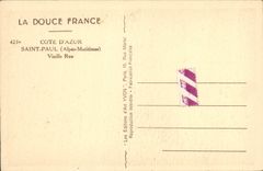 CPA Saint Paul Vieille Rue