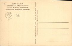 CPA Saint Paul L'Entree du Village par les Vieilles fortifications et le canon qui la defendait