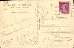 CPA Palais De Fontainebleau Le parc un matin d'automne 