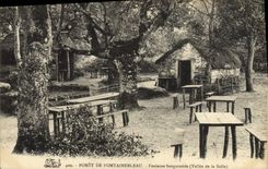 VINTAGE POSTCARD Drill De Fontainebleau Fountain Sanguinede Valley of the Plate