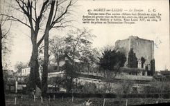 VINTAGE POSTCARD Moret On Loing the Keep