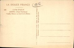 CPA Sospel Vieilles Maisons au Bord de la Bevera