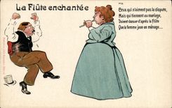CPA La flute enchantee Illustrateur