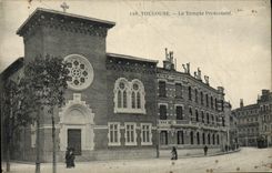 VINTAGE POSTCARD Toulouse the Protestant Temple