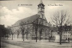 CPA Montbeliard Le temple Saint Martin Temple protestant 