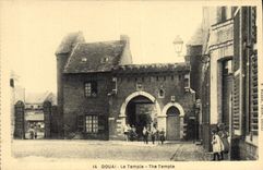 VINTAGE POSTCARD Douai the temple