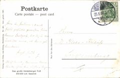 VINTAGE POSTCARD Brewery Das Gross Heilderberger Fass