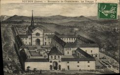 VINTAGE POSTCARD Brewery Roybon Brewery of Chambaran the trap door