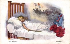 CPA Illustrateur Enfant Le reve