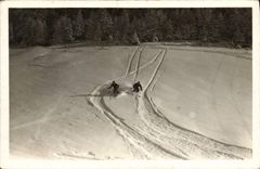 CPA Sports d'hiver Ski Megeve Descente sur Vorassay