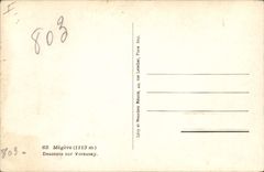 Pendiente de Megeve del esquí de los deportes de invierno de la POSTAL de la VENDIMIA en Vorassay