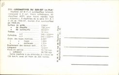 CPA Train Locomotive du Sud Est Machine 221 B 11
