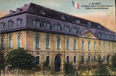 CPA Militaria Mayence Zeughaus Foyer du soldat central Union Franco Americaine 