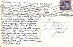 VINTAGE POSTCARD Militaria Romagna under Montfaucon the large American cemetery of Meuse Argonne