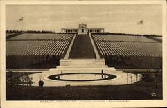 CPA Militaria Romagne sous Montfaucon Cimetiere americain Meuse Argonne 