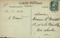 CPA Militaria Monument de la tranchee des baionnettes offert par nos amis d'Amerique
