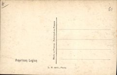 VINTAGE POSTCARD Militaria Paris Operated American legion