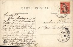 VINTAGE POSTCARD Militaria College Pasteur Neuilly Paris American Ambulance