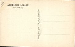 VINTAGE POSTCARD Militaria American legion Nine years ago
