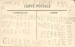 CPA Bateau Guerre Escadre par gros temps