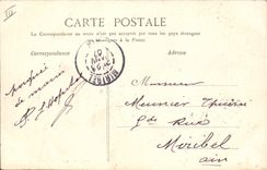 CPA Bateau Guerre Toulon Entree de l'escadre 