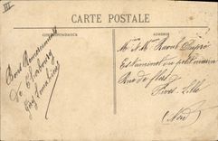 CPA Bateau Guerre Cherbourg Torpilleur de defense mobile au large un jour de tempete 