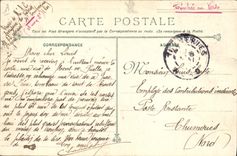 CPA Bateau Guerre Le cuirasse Iena apres l'explosion du 12 mars 1907