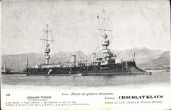 VINTAGE POSTCARD Bateau War Floats of French war Latouche Treville Croiseur Armours