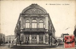 VINTAGE POSTCARD Roanne Theater