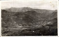 VINTAGE POSTCARD Sospel View and Italian Mounts