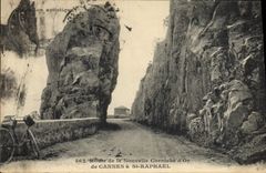 VINTAGE POSTCARD Cannes St Raphael Route of the New Cornice of Cannes has St Raphael Velo