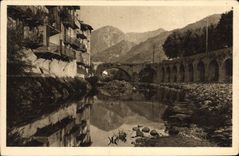 CPA Sospel Vieux Pont Vieilles Maisons sur la Bevera