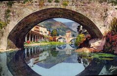 VINTAGE POSTCARD Sospel bridges on Bevera