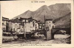 CPA Sospel Le vieux pont sur la Bevera