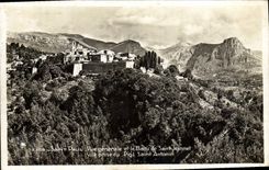 CPA St Paul Vue Generale et le Baou de Saint Jeannet vue prise du Piol Saint Antonin 
