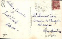 VINTAGE POSTCARD St Paul View and Baou de Saint Jeannet seen from of Holy Piol Antonin