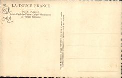 VINTAGE POSTCARD Saint Paul de Vence the Old Fountain