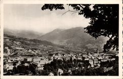 MODERN CARD Embrun View In the content Chains of Orres and peak of Pouzenc