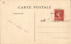 VINTAGE POSTCARD Prison Clairvaux principal Frontage of the central house Old monastery of Saint Bernard