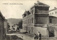 Calle de Argelia Batna de la prisión de la POSTAL de la VENDIMIA del hueso y de la prisión