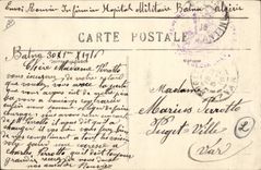 Calle de Argelia Batna de la prisión de la POSTAL de la VENDIMIA del hueso y de la prisión