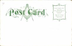 VINTAGE POSTCARD Frankly Masonry