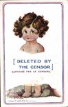 CPA Fantaisie Illustrateur Enfant Deleted by the censor Fred Spurgin