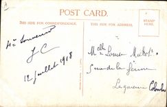 VINTAGE POSTCARD Fantasy Illustrator Child Cat Dog 4 place Perroquet Right Shelter