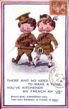 VINTAGE POSTCARD Fantasy Illustrator Children Donald Mc Gill Militaria